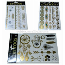 Tattoo Sticker Type and Temporary Feature Metallic Tattoo Sticker